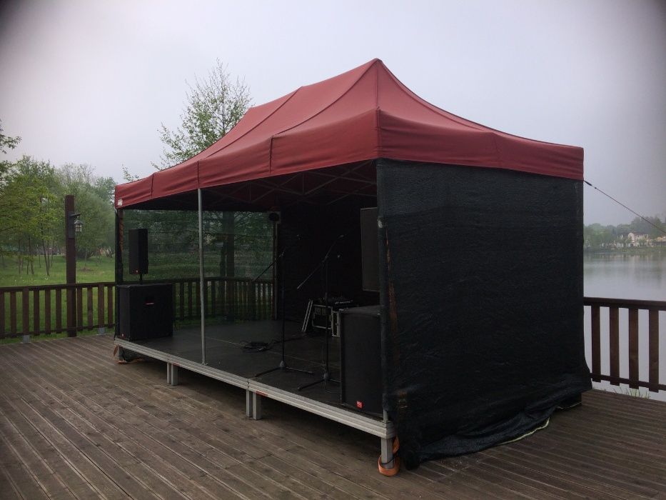 scena 3x6 podest namiot piknik zadaszenie małe plener