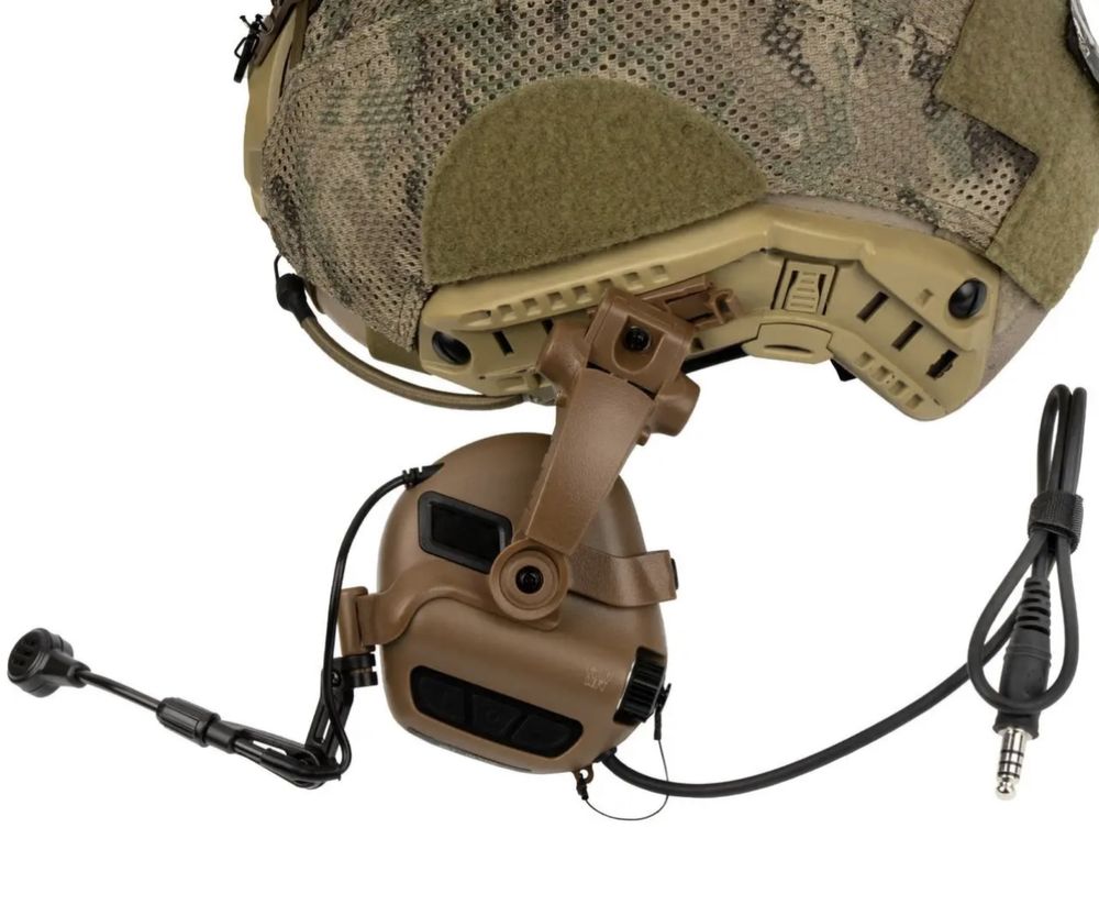 Військові‼️Активні навушники c мікрофоном Earmor M32 MARK3 Coyot Brown