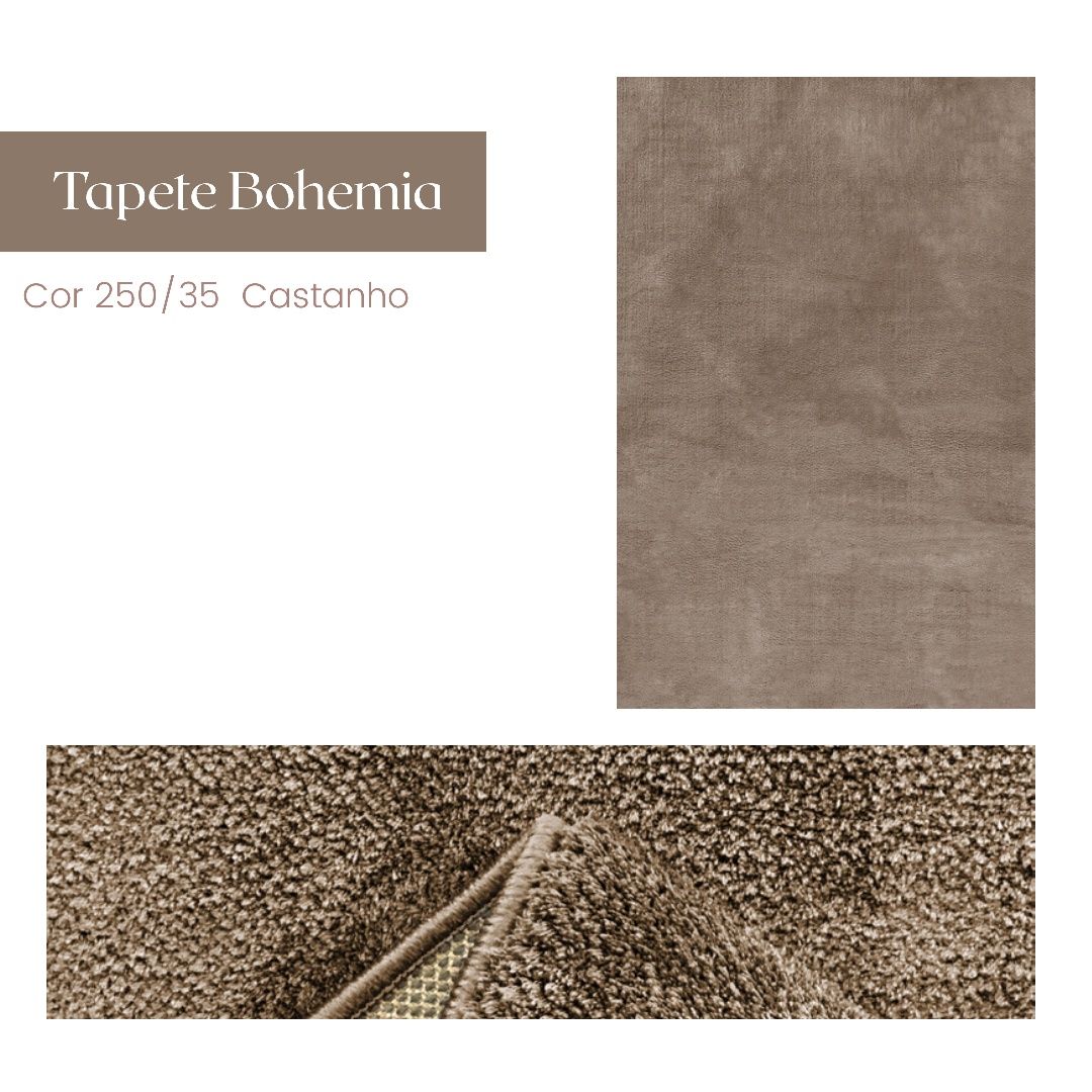 Tapete Bohemia Cinzento Escuro - 200x290cm By Arcoazul