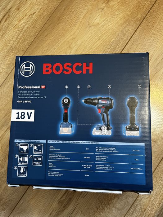 Nowa Wiertarko-wkrętarka akumulatorowa GSR 18V-50 BOSCH Professional