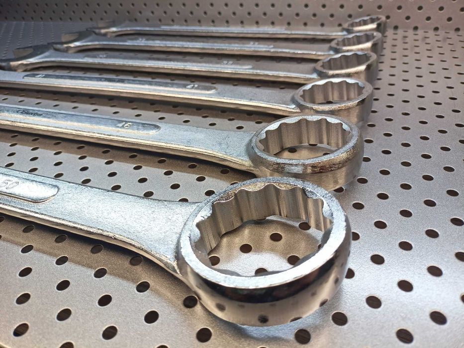 34-50mm klucze płasko oczkowe 6szt.Cr-V 34mm 36mm 38mm 41mm 46mm 50mm