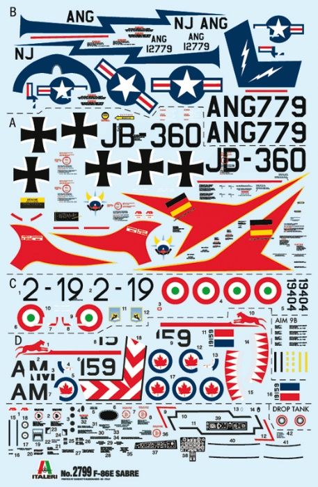 Самолет F-86E Sabre 1/48 2799