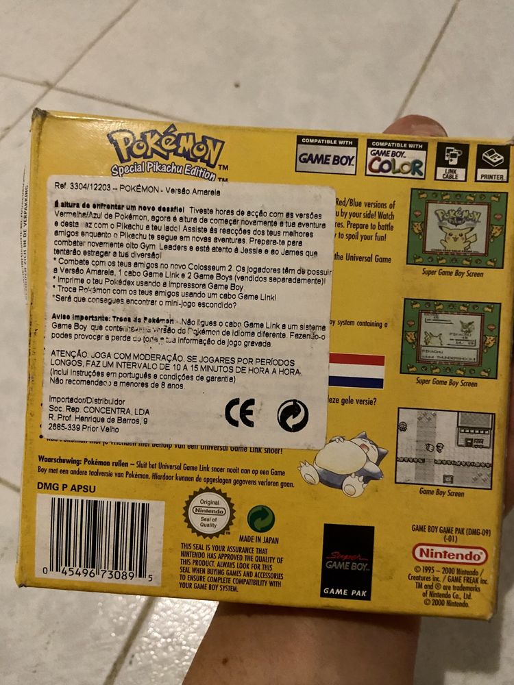 Pokémon Yellow - Special Pikachu Edition (Caixa, IGAC e nacional)