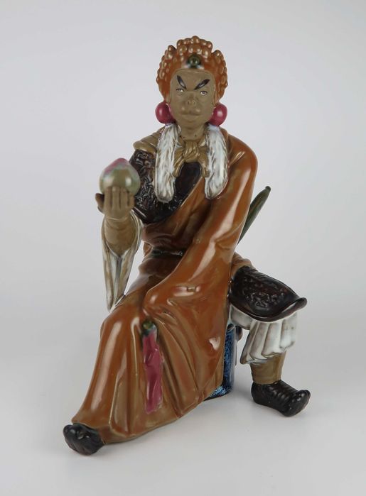 Escultura da China em argila - 26 cm