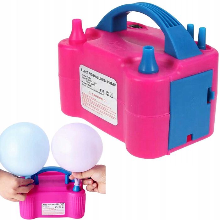 Pompka elektryczna do balonów 600w szybka dwie dysze