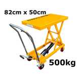 WÓZEK Nożycowy platformowy 90 PODNOŚNY STÓŁ hydrauliczny 82x50cm 500kg