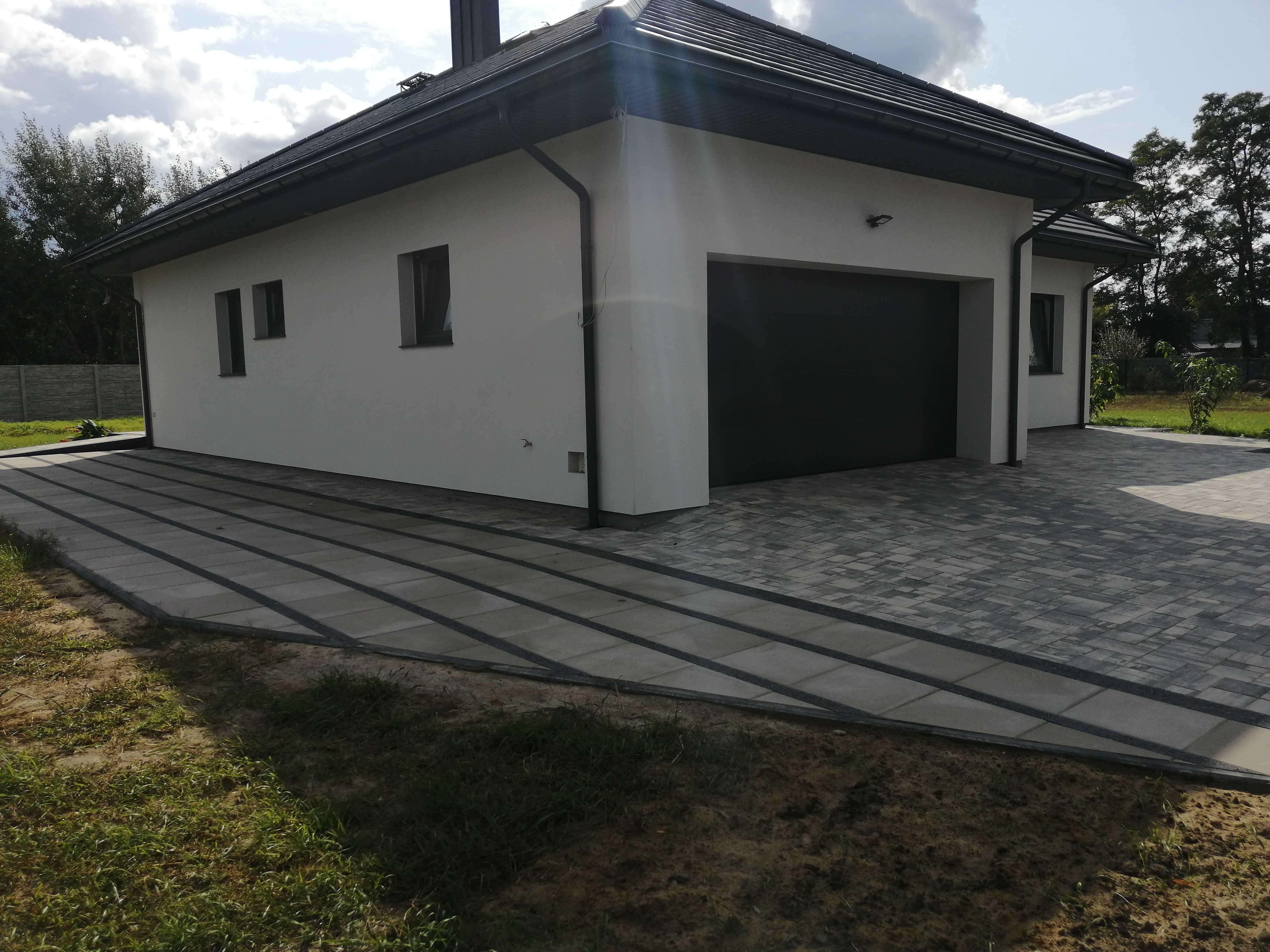 Brukarstwo, Kostka Brukowa, Ogrodzenia panelowe, murowane, Minikoparka
