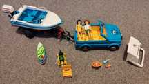 Playmobil surfer motorówka jak LEGO