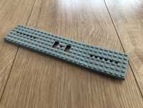 Lego train podkład szary stary typ 6x28