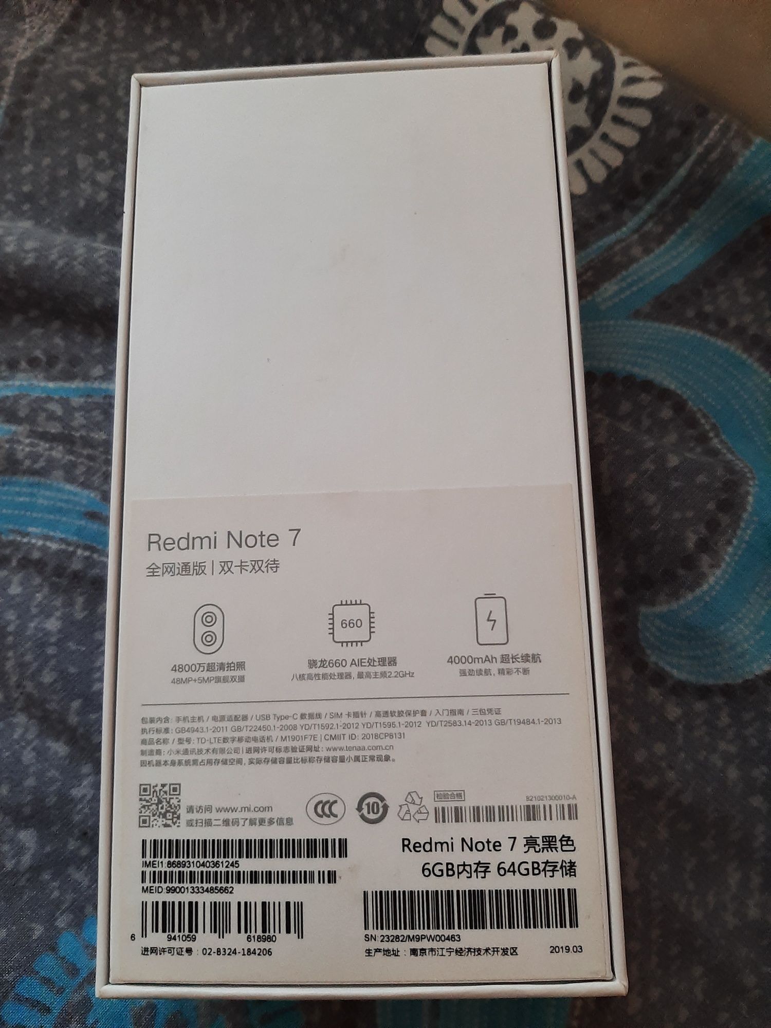 Xiaomi redmi note 7 pro 6/64