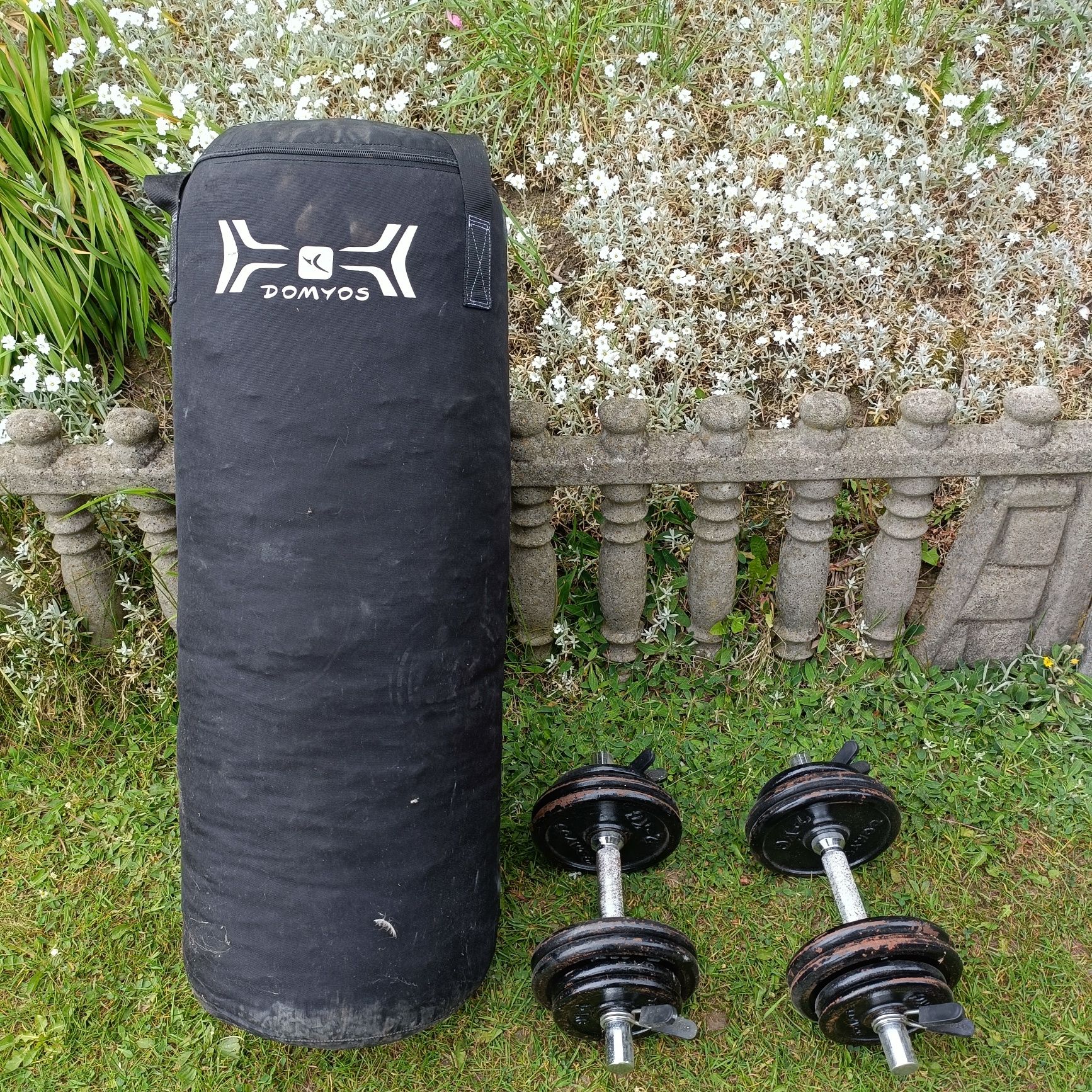 Worek + hantle 2x 12kg