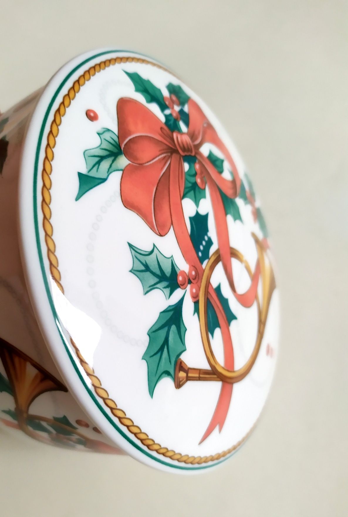 Mikasa Рождественская новогодняя фарфоровая чаша для сладостей ваза