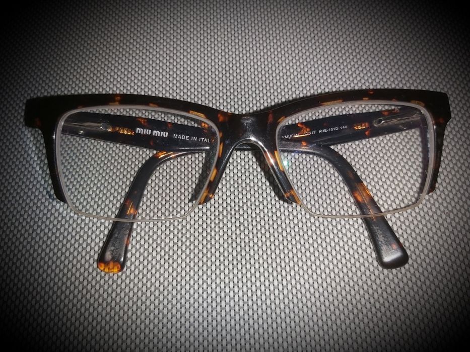 Okulary korekcyjne Miu Miu oprawki ciemne