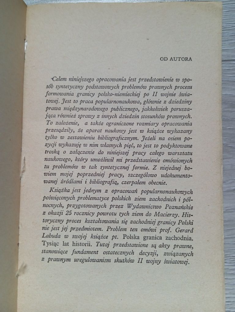 Alfons Kafkowski - Granica polsko-niemiecka po II wojnie światowej