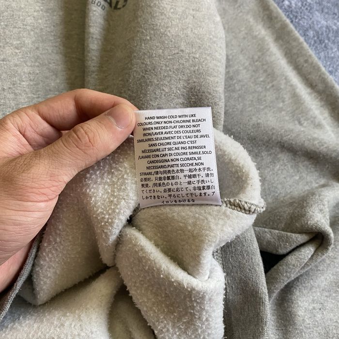 Світшот оверсайз від essentials fear of god, fog кофта сірого кольору