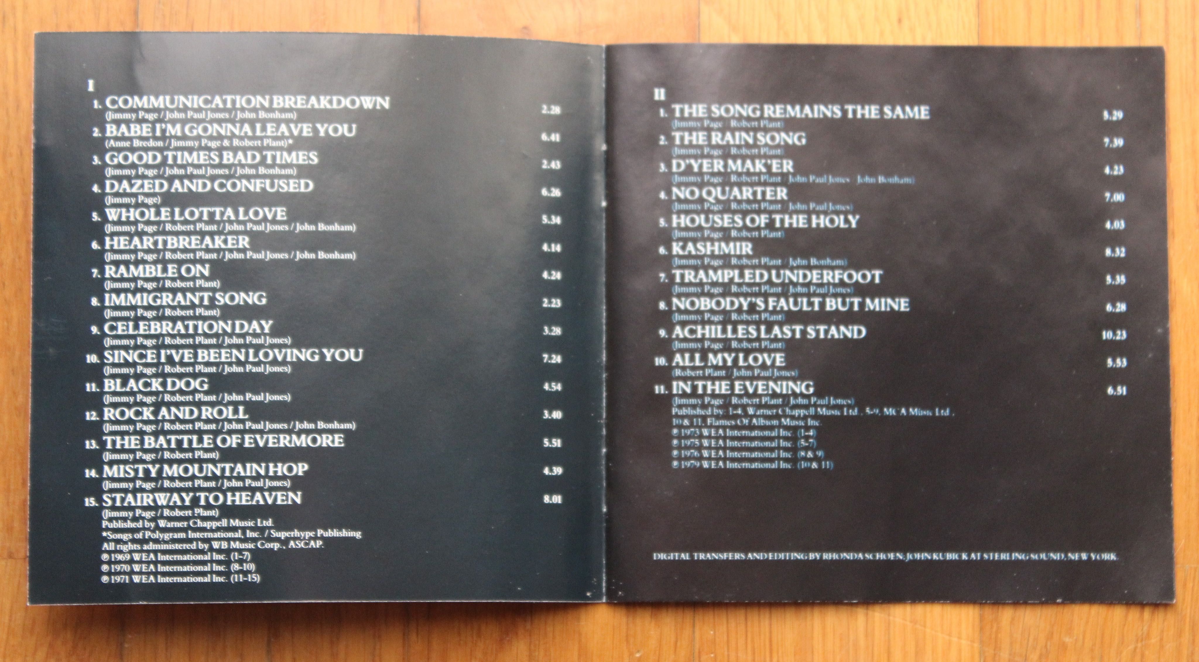 CD duplo Led Zeppelin - Remasters (1990)