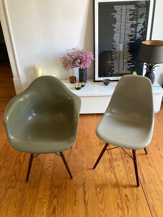 Original Eames Fiberglas Chairs for sale