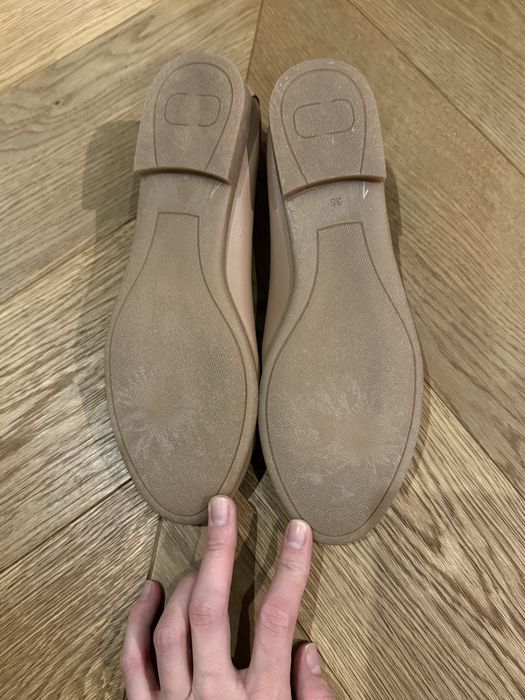 класичні балетки чорні та бежеві 38р