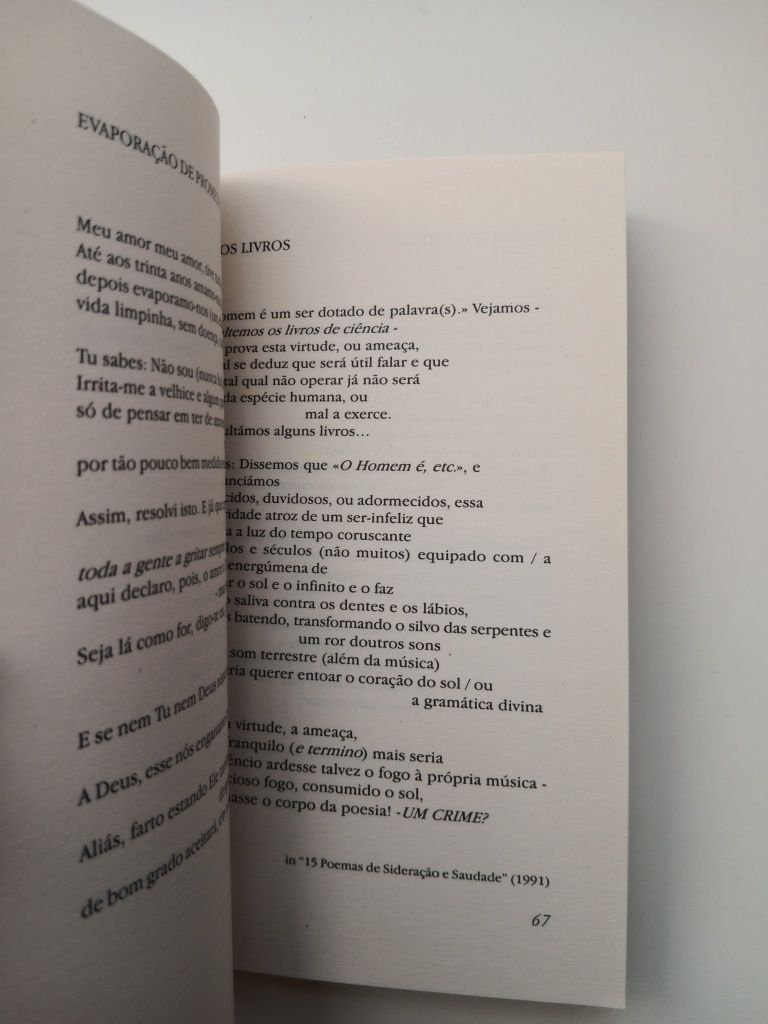 J.O. Travanca - Rêgo, Hiatos