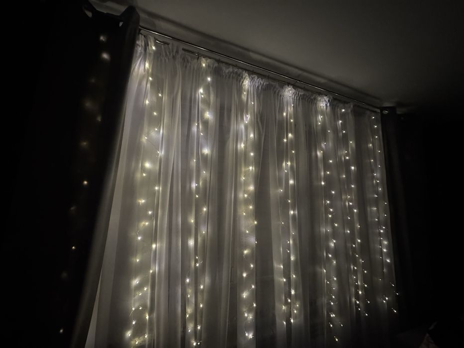 Kurtyna świetlna led 3x3 m ciepła barwa