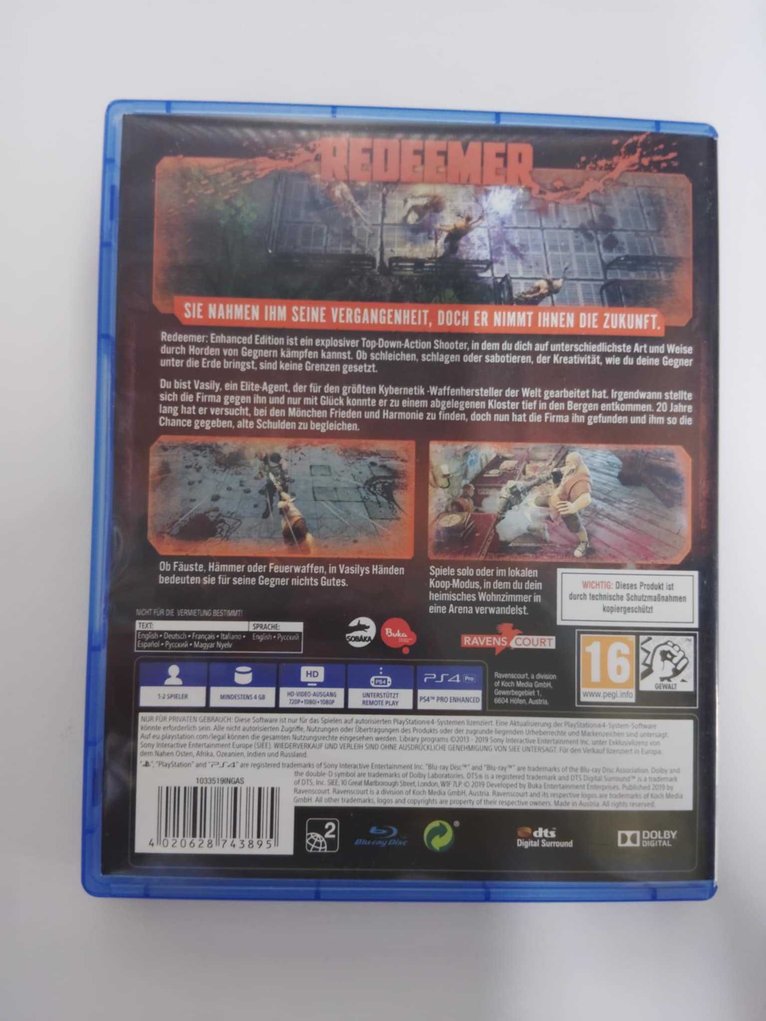 Redeemer: Enhanced Edition PS4
