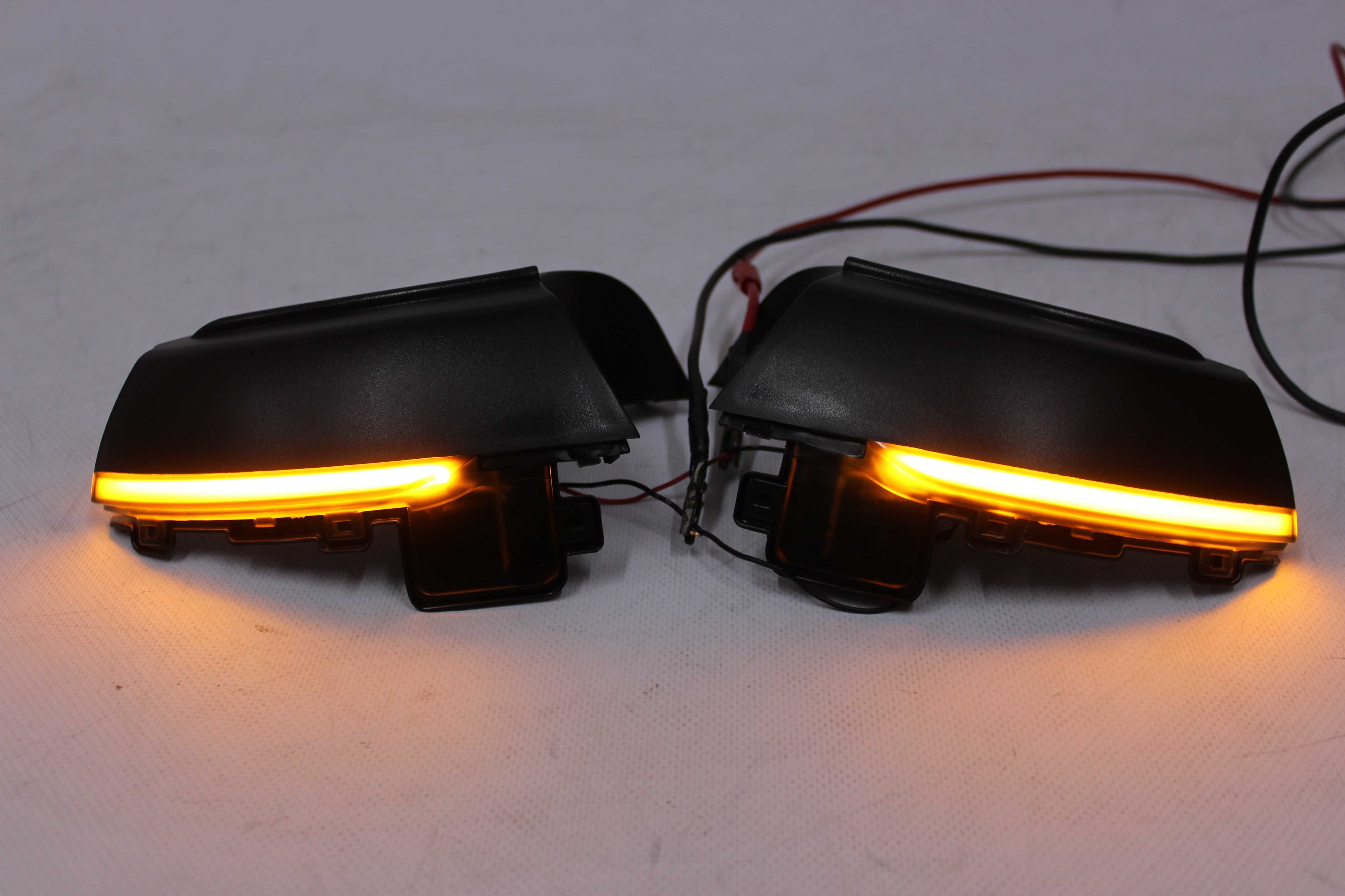 Diodowe kierunkowskazy w lusterka  VW POLO 6R 09-17 DYNAMICZNE CZARNE