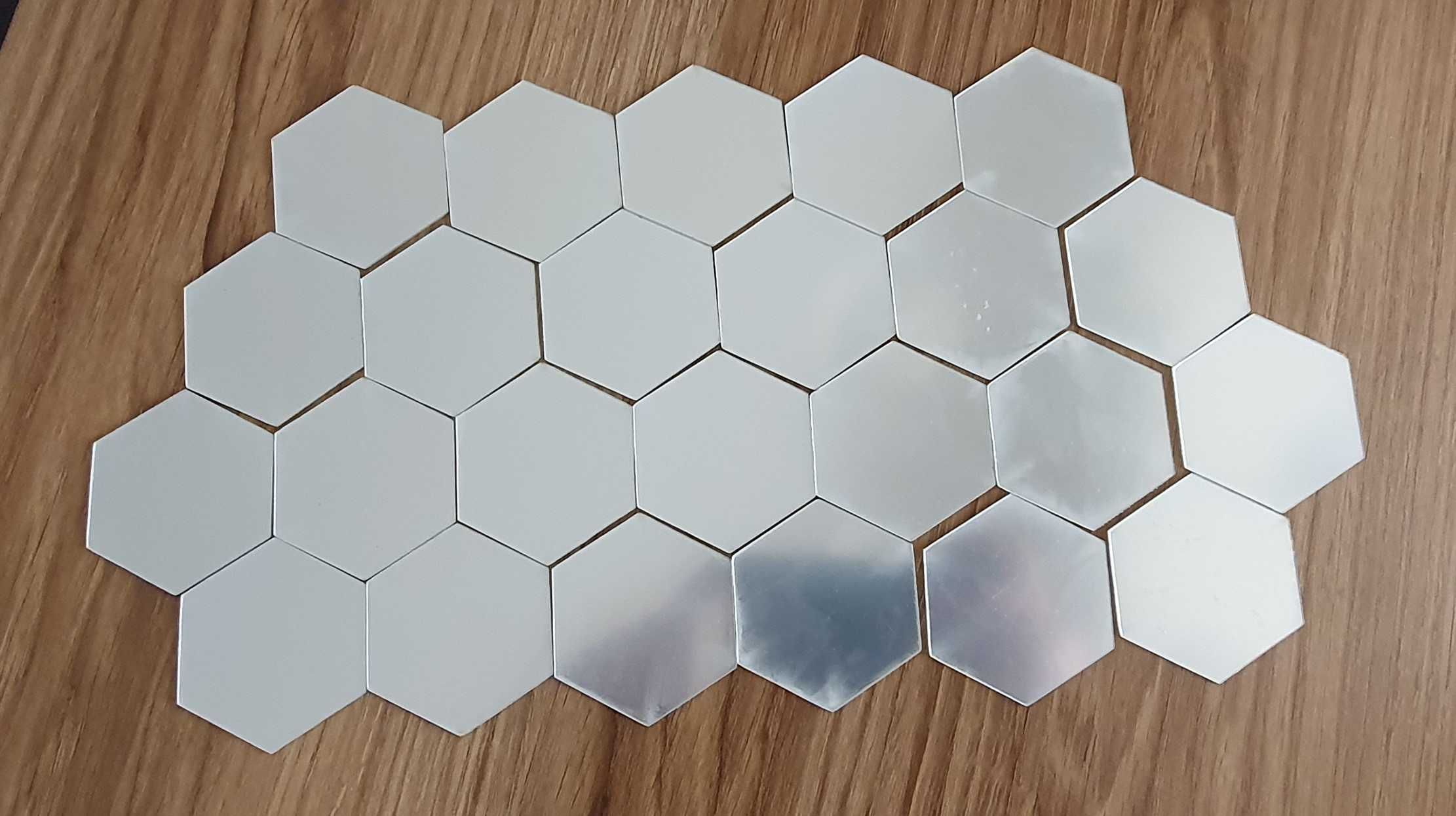 Espelho hexagonal 24 unidades Pequenos 4,6x4x2,3cm