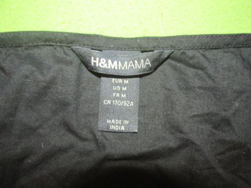 Koszulka ciążowa H&M MAMA t-shirt czarna rozm. M