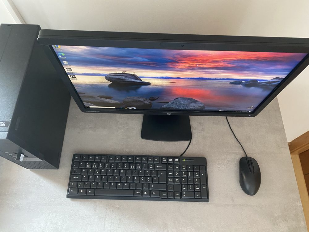 Set Up completo PC+Ecrã+Teclado+Rato