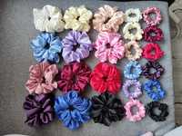 Satynowe scrunchies