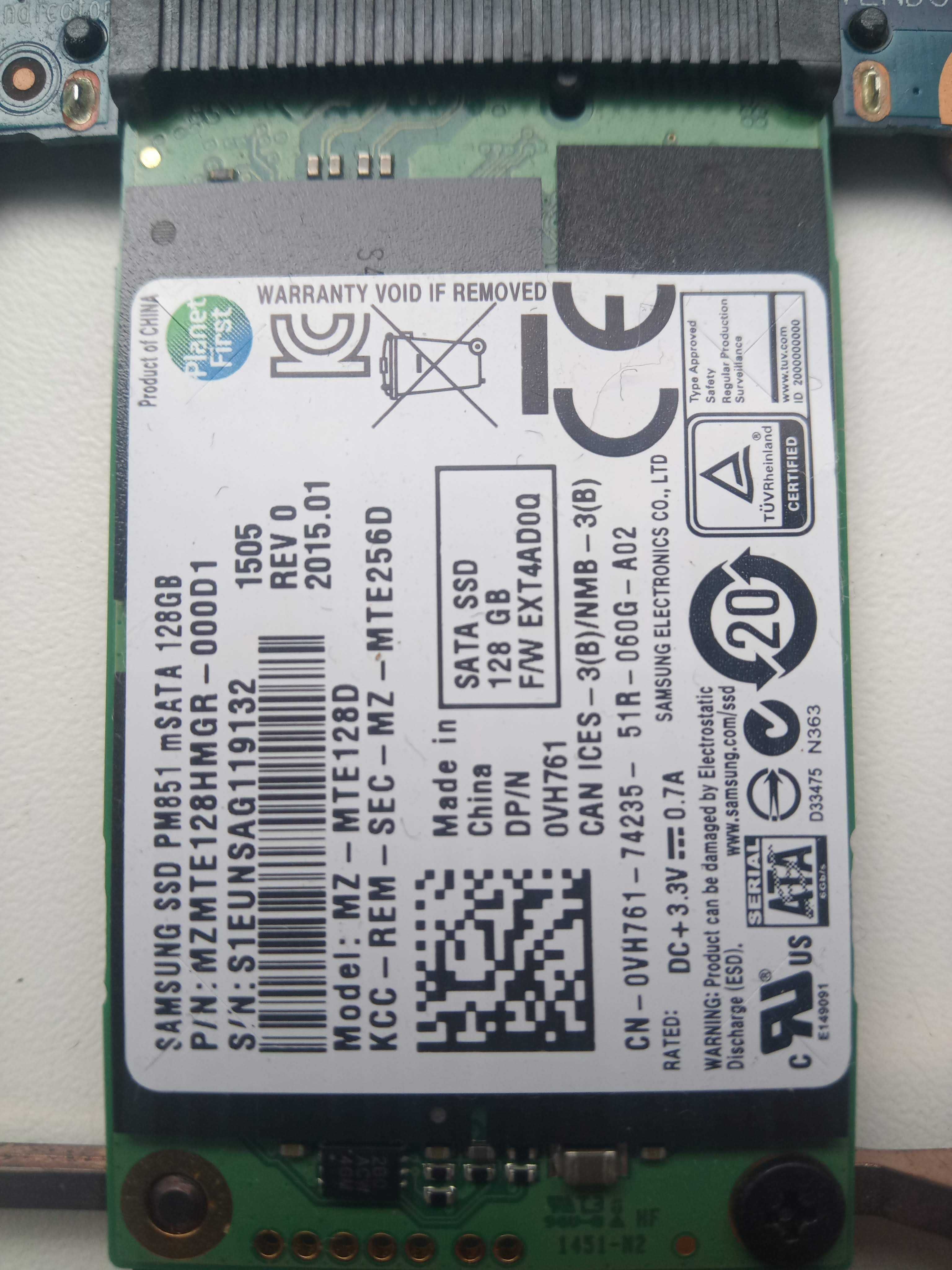 samsung ssd pm851 128GB