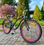 ROWER ELECTRA CHERIE 3i Cherry Wisienki Cruiser Miejski Stylowy Czarny
