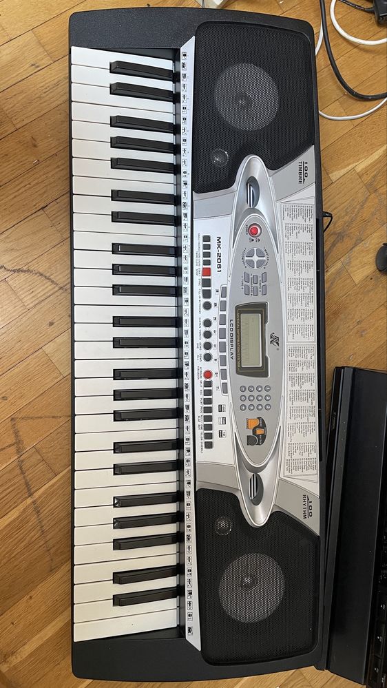 Keyboard MK-2061 Gold Edition do nauki, dla dziecka, dużo ustawień.