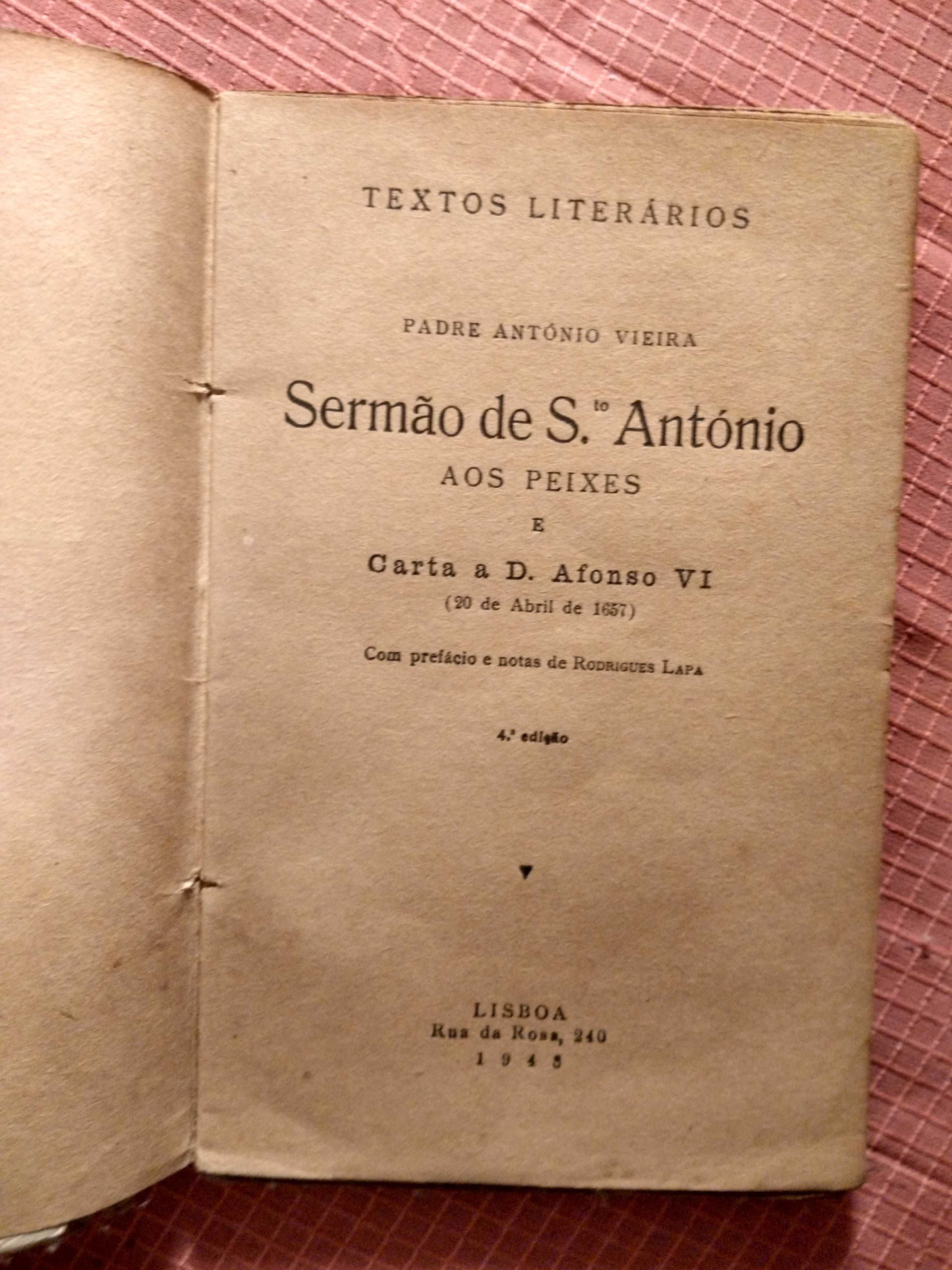 Sermão de Santo António aos Peixes e Carta a D. Afonso VI