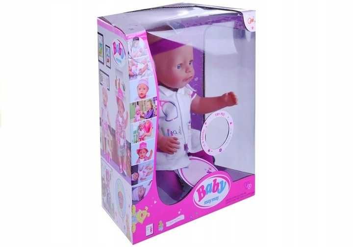 Duża lalka bobas lekarz mówi je pije + akcesoria 3014