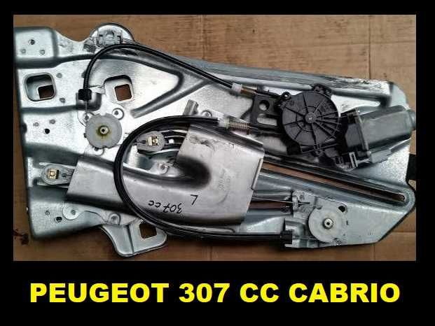 Podnośnik Mechanizm Szyby Peugeot 307 CC Cabrio Tył Prawy (1a22)
