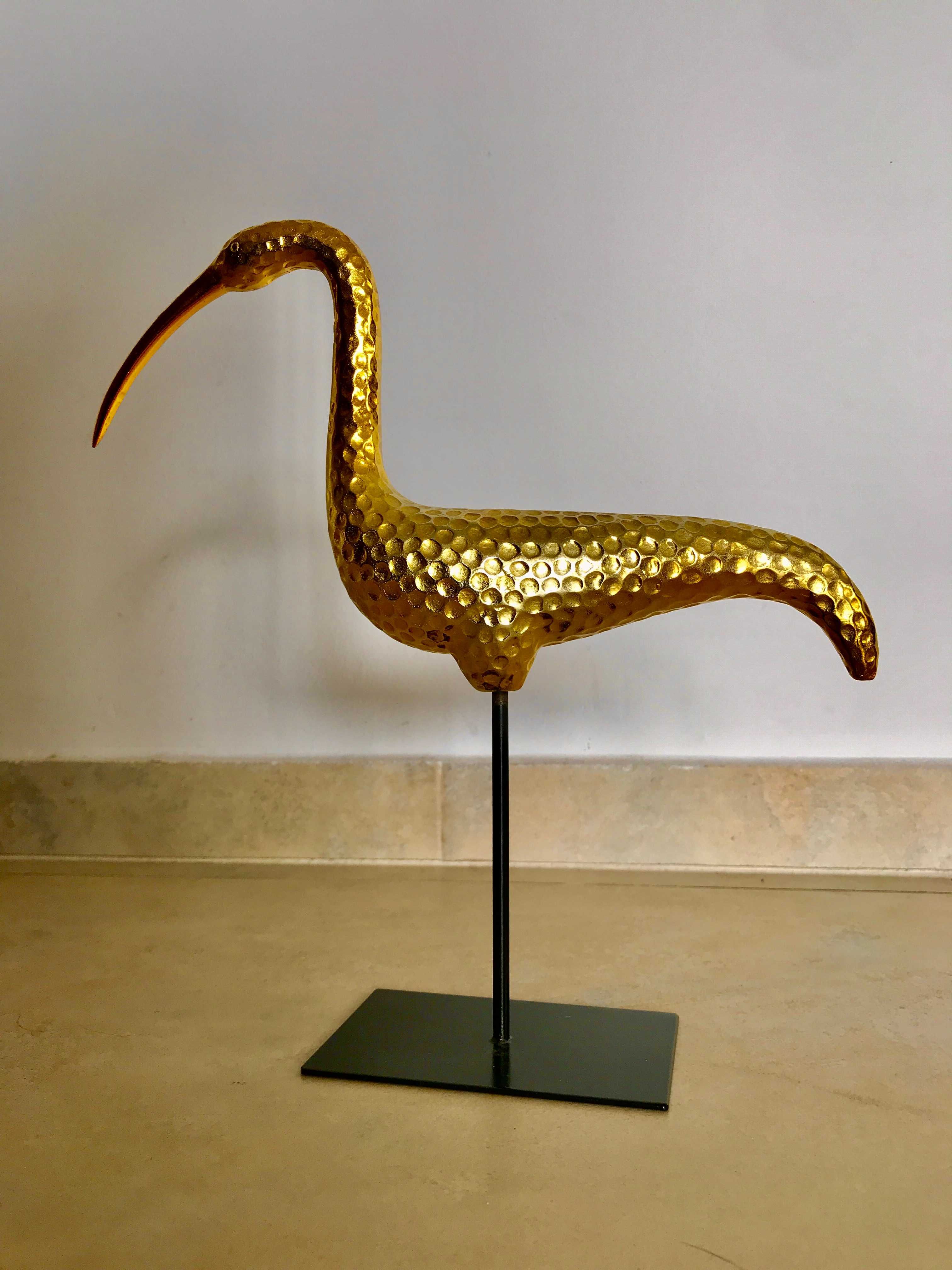 Flaming figurka dekoracyjna złota ozdoba rzeźba 30 cm