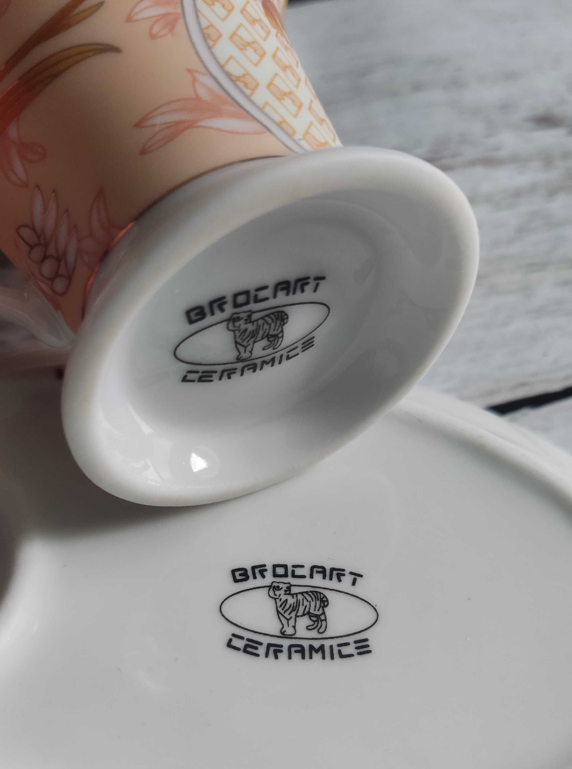 Кавовий набір Brocart ceramic на 2-х, чайный кофейный набор комплект