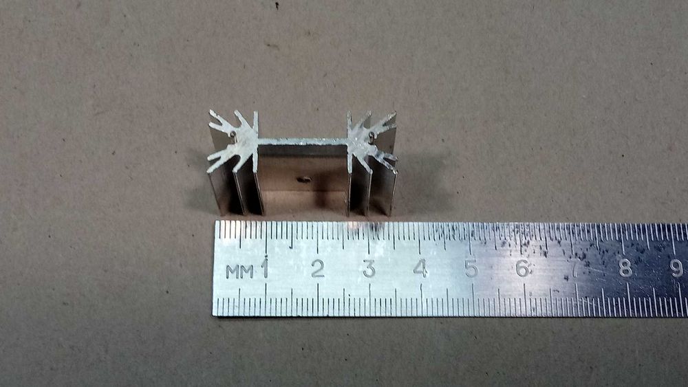 Радіатор алюмінієвий, під транзистори TO-220, TO3P.