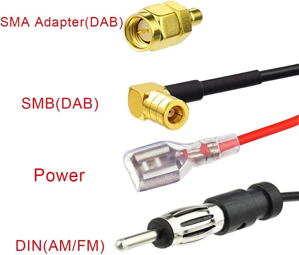 eightwood samochodowa antena dachowa ze złączem smb/sma