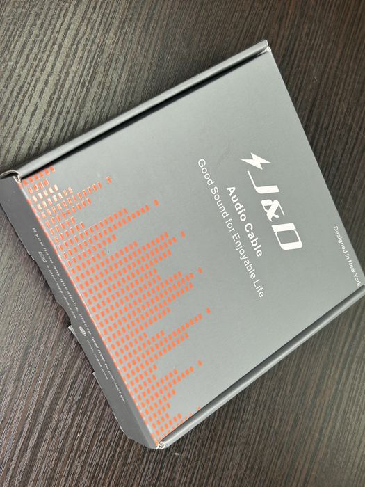 Аудіокабель J&D — 3.5 мм Jack 2× XLR (червоний/чорний)