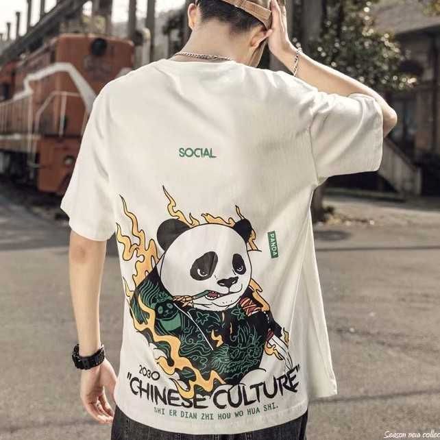 Blusa oversized Panda 3D