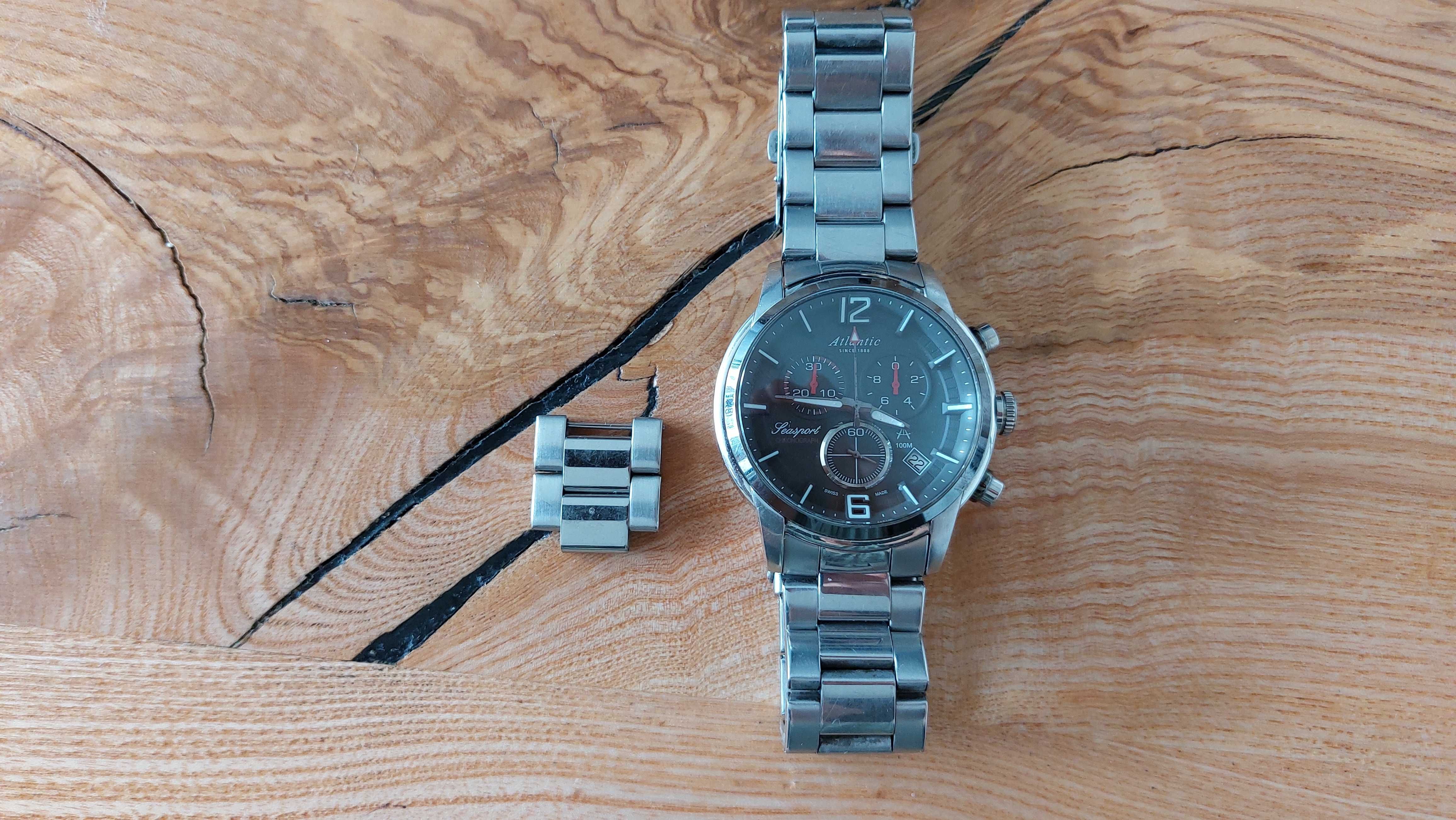 Szwajcarski Zegarek Atlantic seasport 87461  87461/66 Chronograph