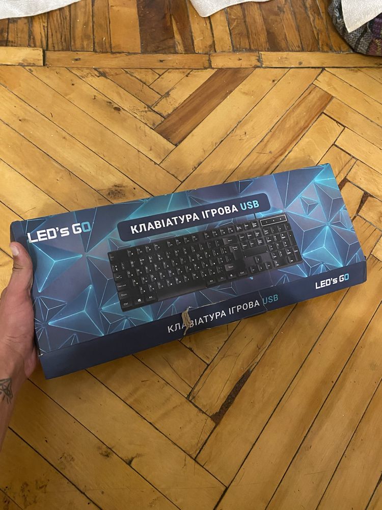 LEDs Go ігрова клавіатура USB – стильна та надійна для геймерів
