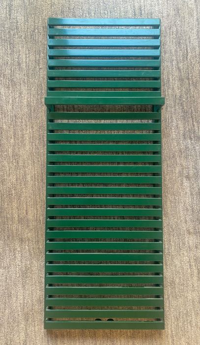 Grzejnik łazienkowy, zielony, nowy, nieużywany.