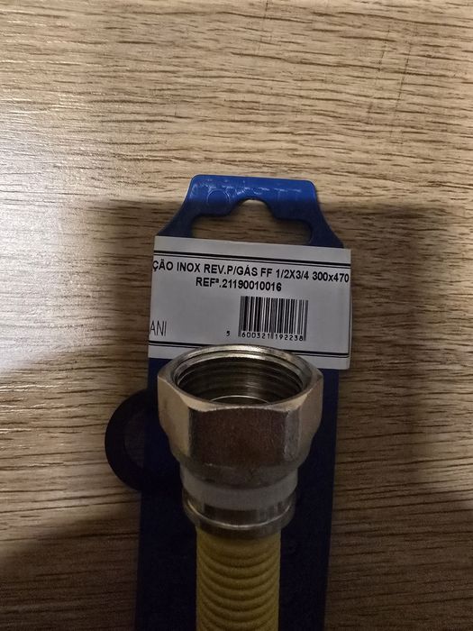 Tubo gás inox 1/2 3/4 300x470mm