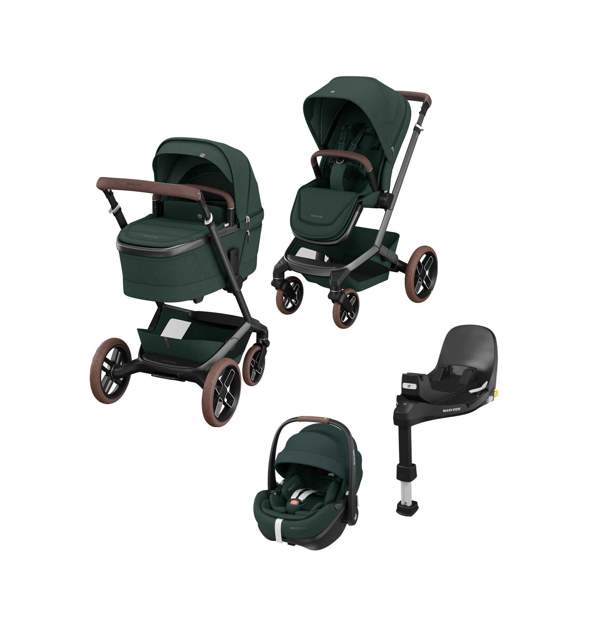 Maxi Cosi Fame 4w1 wózek uniwersalny +fotelik Pebble 360 Pro + baza