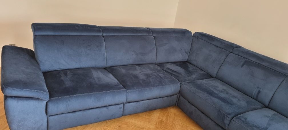 Narożnik Timo U granatowy monolith Des Sofa Line Agata meble