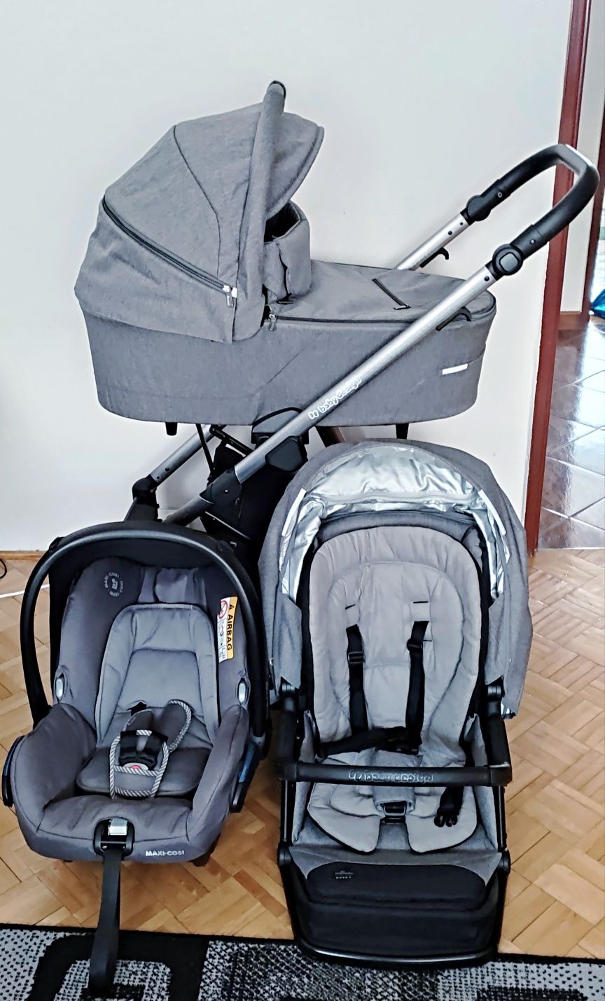Wózek Baby Design Husky 2w1 + nosidełko Maxi Cosi City