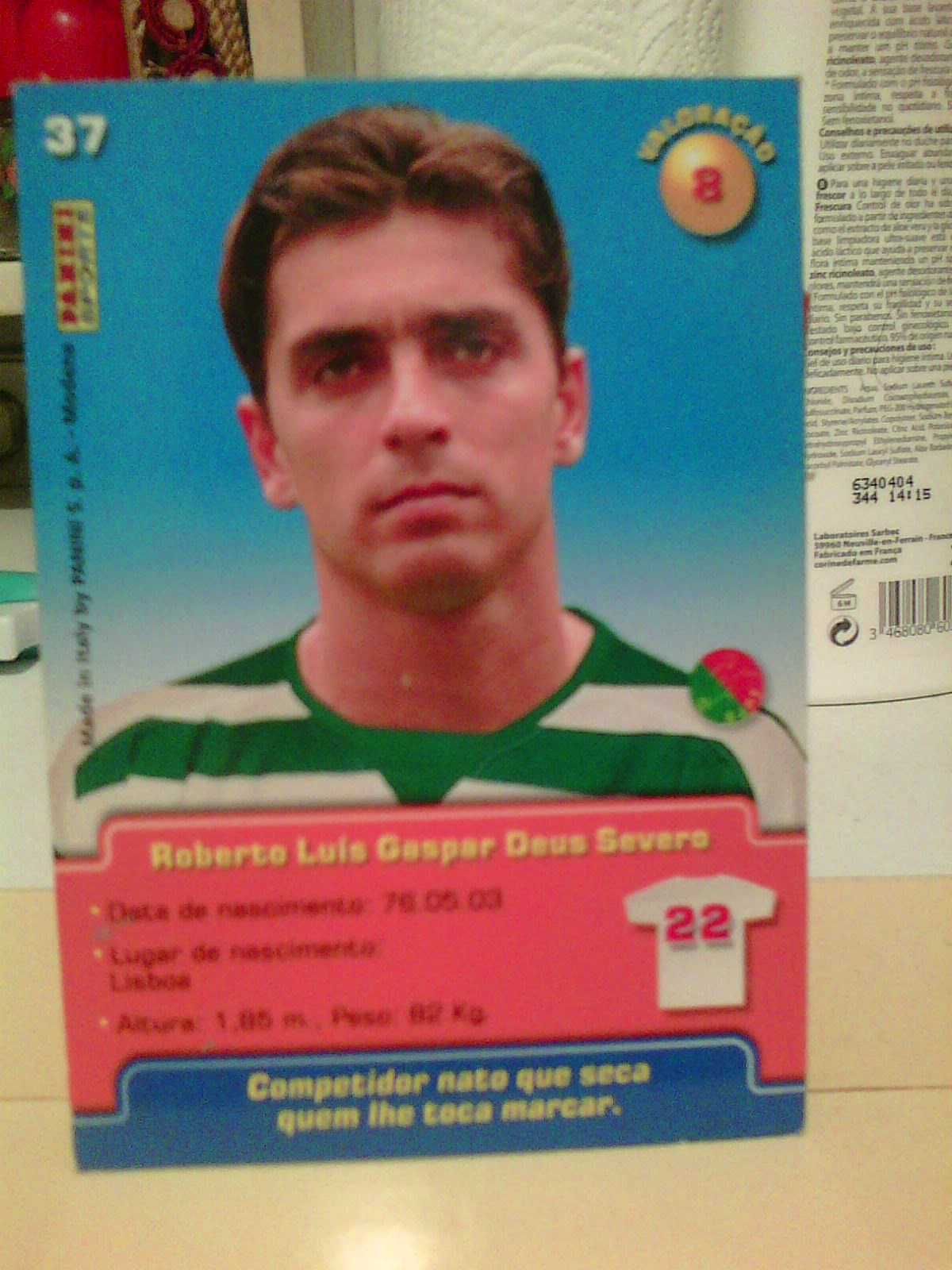 beto sporting 2005 carta trading panini